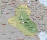 political map of Iraq